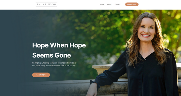 Author Website Design for Book Promotion