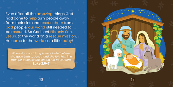 The Little Kids' Bible: The Amazing Story of God's Rescue Plan for the World (by Darren and Marie Shearer) - Hardcover